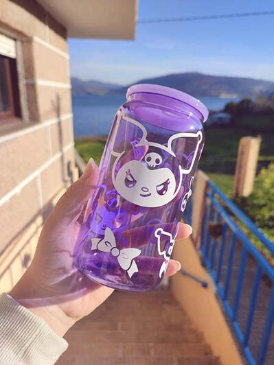 Kuromi purple glass 500ml